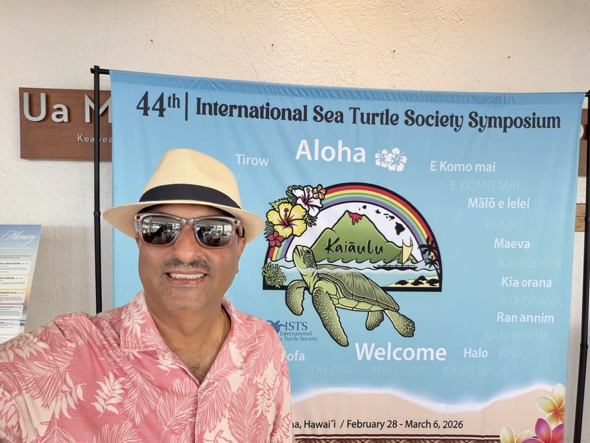Jay at the International Sea Turtle Symposium