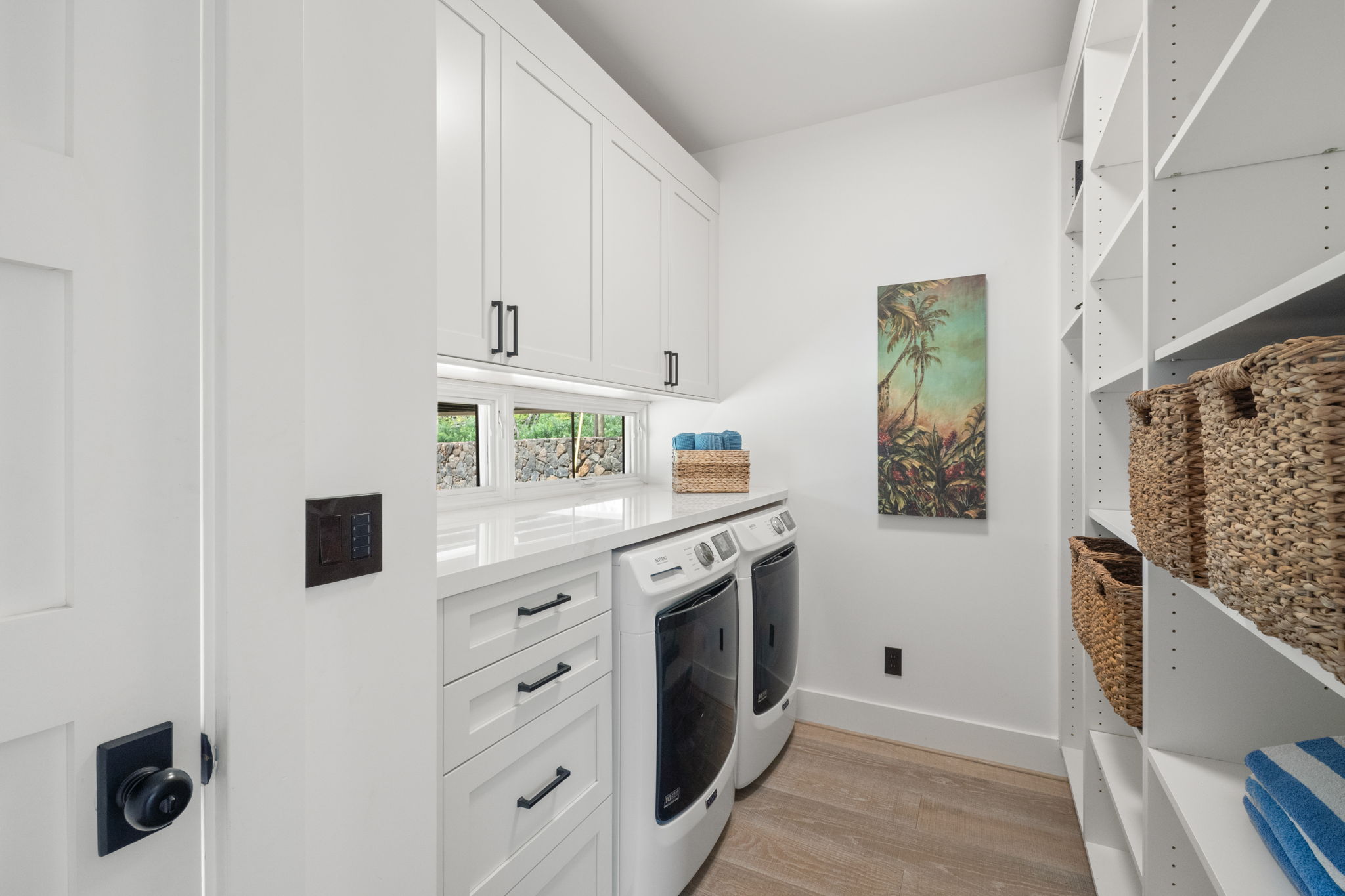 Laundry room with Maytag washer and dryer